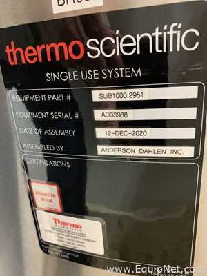 Thermo Scientific 1000 Liter Jacketed HyPerforma Single Use Bio-Reactor - SUB