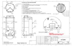 Tanque Ripley Stainless Ltd. Requisitos de aire 7200 L