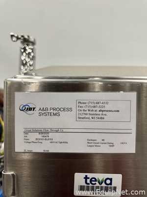A and B Process Systems CIP Skid