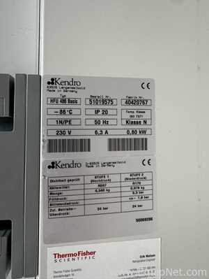 Congelador Heraeus Hera Freeze HFC 486 Basic