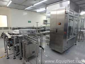 Maquina Monobloque de Llenado-Tapado de Frasco marcaRomacoMacofar modeloLVI4 con Equipos Perifericos