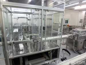 Maquina Monobloque de Llenado-Tapado de Frasco marcaRomacoMacofar modeloLVI4 con Equipos Perifericos