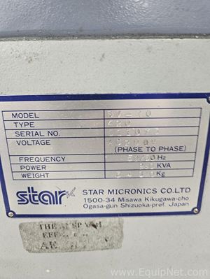 Torno Star Micronics Co. Ltd. SV-20 TYPE 420