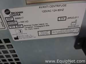 Beckman Coulter Avanti J-15R Refrigerated Laboratory Centrifuge