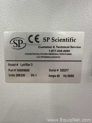 Liofilizador SP Scientific Lyostar 3