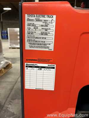 Patín / Transpaletas Toyota Requisitos de aire 4500 LBS