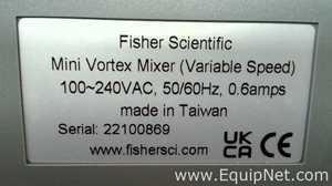 Lot of 6 Fisher Scientific Mini Vortex Mixers