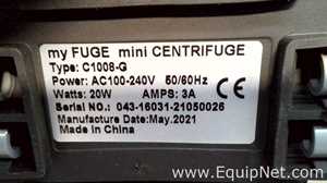 Lot of 6 Benchmark Scientific MyFuge Mini Centrifuges