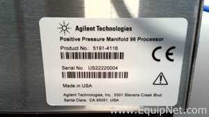 Agilent Technologies 5191-4116 Positive Pressure Manifold 96 Processor