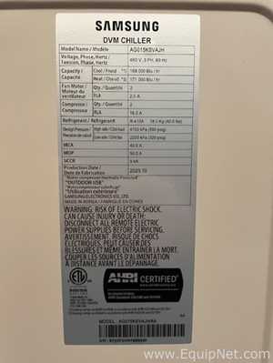 Unused Samsung Electronics Co. LTD. AG015KSVAJH/AA Air Cooled DVM Chiller 15 Ton Capacity
