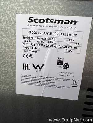 Máquina para Fabricação de Gelo Scotsman EF 206 Easy Fit