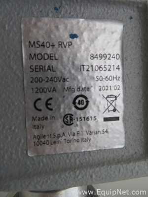 Agilent Technologies MS40Plus Rotary Vane Vacuum Pump