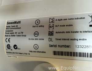 Mettler Toledo Seven Multi pH and Conductivity Meter
