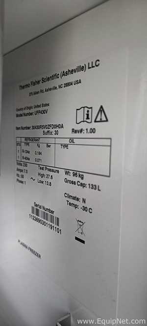 Thermo Scientific Revco UFP430V High-Performance Undercounter Freezer