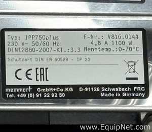 Incubadora Memmert IPP 750 Plus