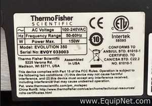 Espectrofotómetro Thermo Scientific Evolution 350