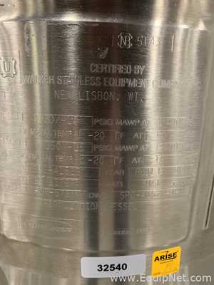 Tanque Walker Stainless Equipment Company, Inc. Requisitos de aire 25 L