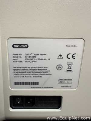 Bio-Rad QX200 Droplet Reader With PX1 PCR Plate Sealer