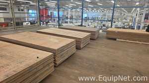 Approx. 17,000 sq ft Steel Mezzanine Structure with 400 Storage Racks and Stairs and Elevator