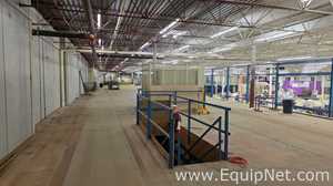 Approx. 17,000 sq ft Steel Mezzanine Structure with 400 Storage Racks and Stairs and Elevator