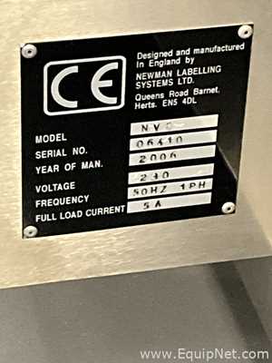 Etiquetadora Newman Labelling Systems Ltd NV2. nuevo
