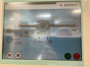 Herma BM045 Glass Bottle Labeller with Domino DPX1000 Printer - Syrup Line 2