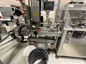 Herma BM045 Glass Bottle Labeller with Domino DPX1000 Printer - Syrup Line 2