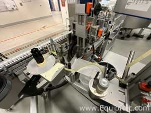 Herma BM045 Glass Bottle Labeller with Domino DPX1000 Printer - Syrup Line 2