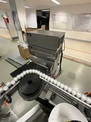 Herma BM045 Glass Bottle Labeller with Domino DPX1000 Printer - Syrup Line 2
