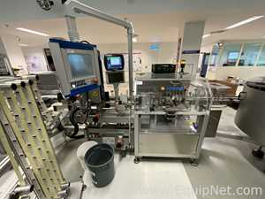 Herma BM045 Glass Bottle Labeller with Domino DPX1000 Printer - Syrup Line 2
