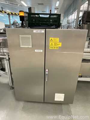 Herma BM045 Glass Bottle Labeller with Domino DPX1000 Printer - Syrup Line 2