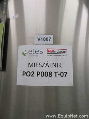 Fastpol 1800 Liter Stainless Steel Atex Rated Mixer With Top Mounted Agitator