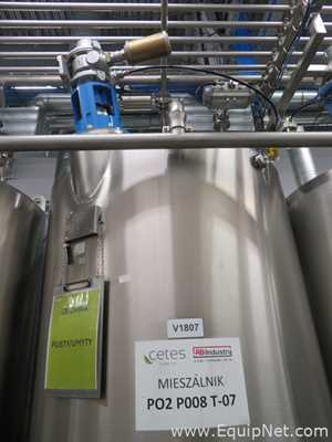 Fastpol 1800 Liter Stainless Steel Atex Rated Mixer With Top Mounted Agitator