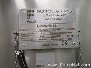 Fastpol 1800 Liter Stainless Steel Atex Rated Mixer With Top Mounted Agitator