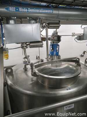 Fastpol 1800 Liter Stainless Steel Atex Rated Mixer With Top Mounted Agitator