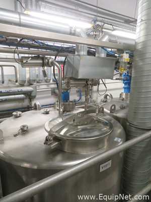 Fastpol 1800 Liter Stainless Steel Atex Rated Mixer With Top Mounted Agitator