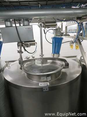 RF MAH 1800 Liter Stainless Steel Atex Rated Mixer With Top Mounted Agitator