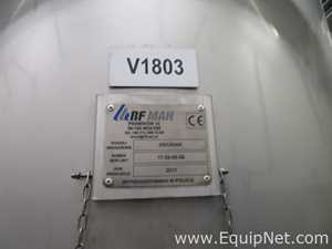 RF MAH 1800 Liter Stainless Steel Atex Rated Mixer With Top Mounted Agitator