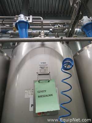 RF MAH 1800 Liter Stainless Steel Atex Rated Mixer With Top Mounted Agitator