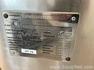 Lot of 9 off 550 Litre Stainless Steel Vacuum Rated Portable Intermediate Bulk Containers