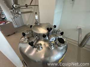 Lot of 9 off 550 Litre Stainless Steel Vacuum Rated Portable Intermediate Bulk Containers