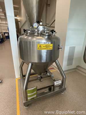 Lot of 9 off 550 Litre Stainless Steel Vacuum Rated Portable Intermediate Bulk Containers
