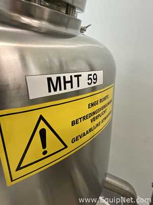 Lot of 9 off 550 Litre Stainless Steel Vacuum Rated Portable Intermediate Bulk Containers