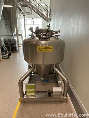 Lot of 9 off 550 Litre Stainless Steel Vacuum Rated Portable Intermediate Bulk Containers