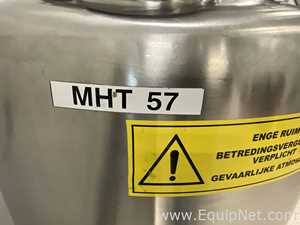 Lot of 9 off 550 Litre Stainless Steel Vacuum Rated Portable Intermediate Bulk Containers