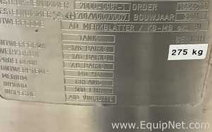 Lot of 9 off 550 Litre Stainless Steel Vacuum Rated Portable Intermediate Bulk Containers