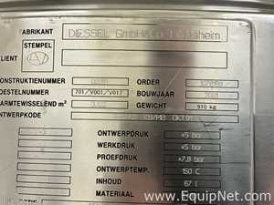 Recipiente Mezclador Acero inoxidable DIESSEL HILDESCHEIM .  856 Litros