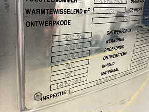 Recipiente Mezclador Acero inoxidable DIESSEL HILDESCHEIM .  865 Litros