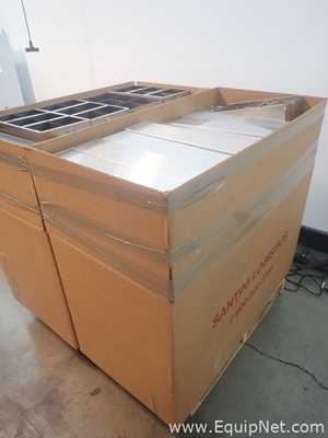Pallet of Metal Cryogenic Storage Racks