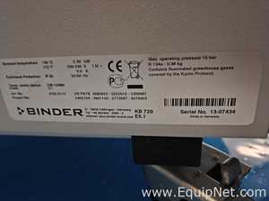 Binder KB720 Incubator Lot 607